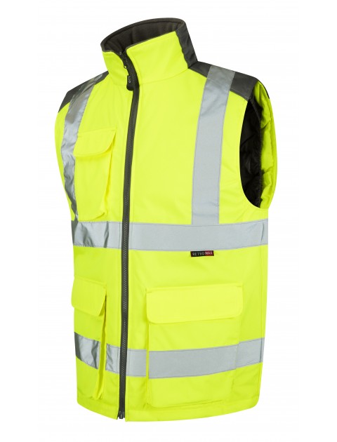 Leo Torrington Class 2 Bodywarmer BW01-Y High Visibility